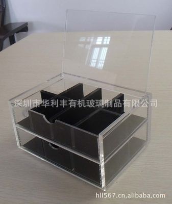 【厂家供应多格收纳盒 化妆品收纳盒 化妆品展示盒 亚克力透明盒】价格,厂家,图片,亚克力/有机玻璃及制品,1698条-